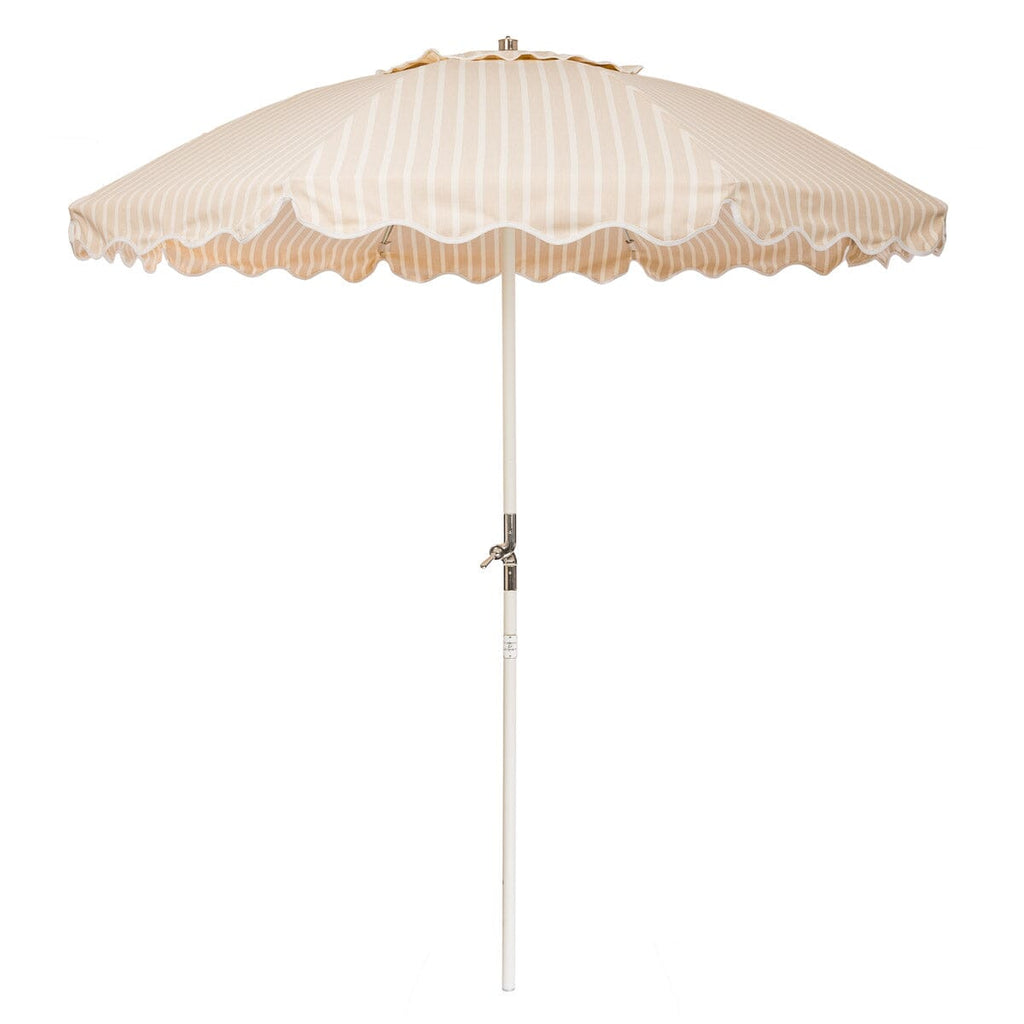 The Club Umbrella - Monaco Natural Stripe