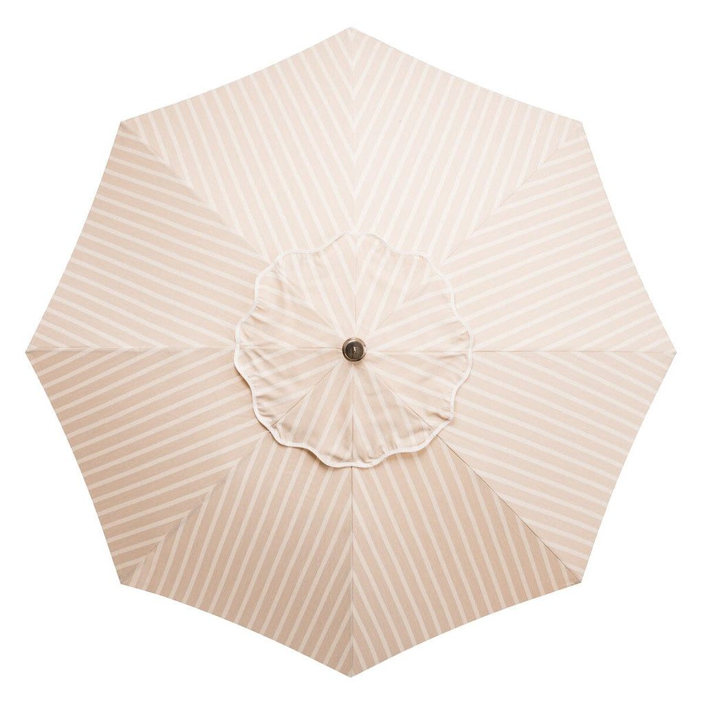The Club Umbrella - Monaco Natural Stripe