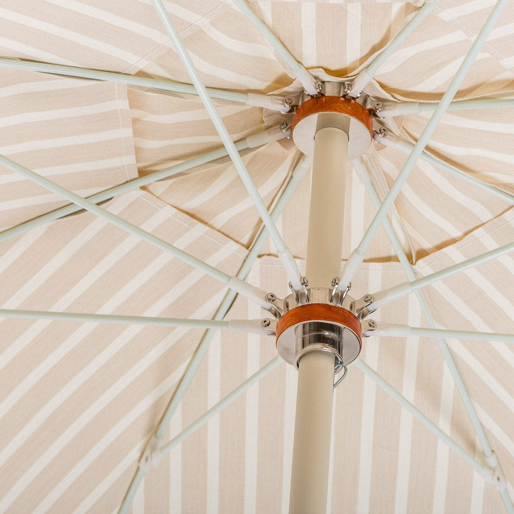 The Club Umbrella - Monaco Natural Stripe