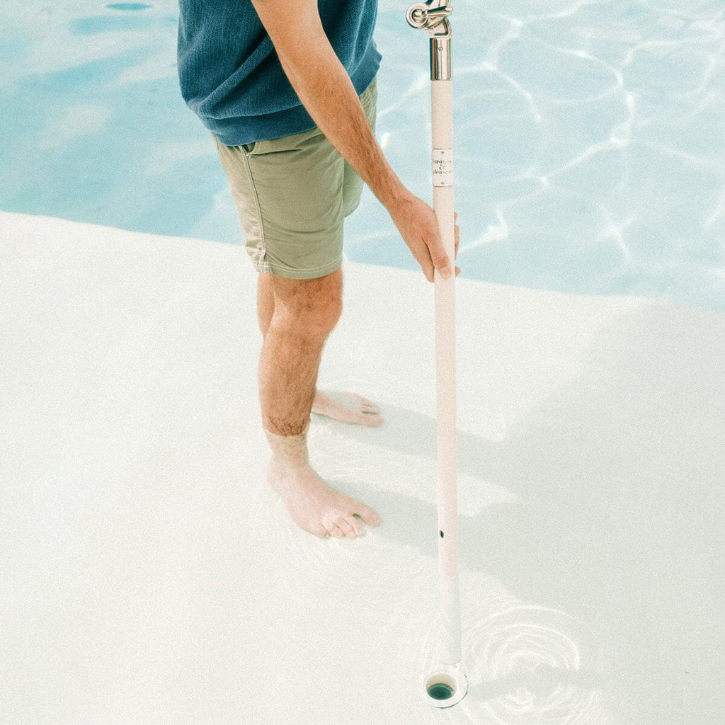 The Club Umbrella - Monaco Natural Stripe