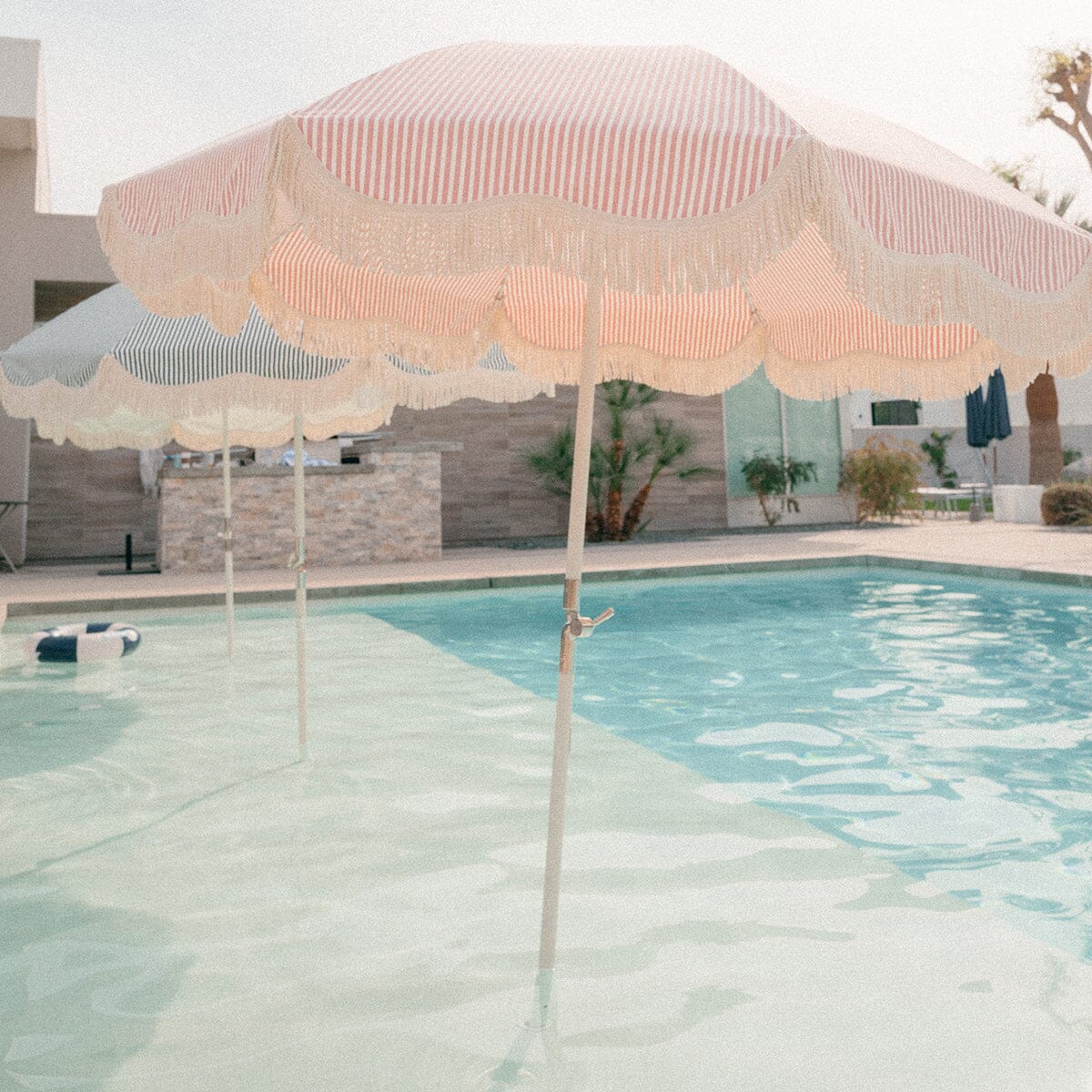 The Club Umbrella - Lauren's Pink Stripe